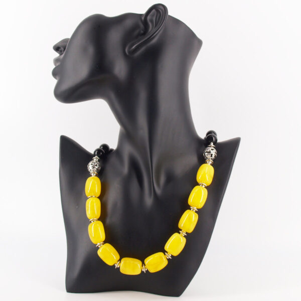 Collier ambre jaune AC-17